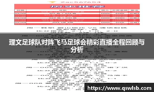 理文足球队对阵飞马足球会精彩直播全程回顾与分析